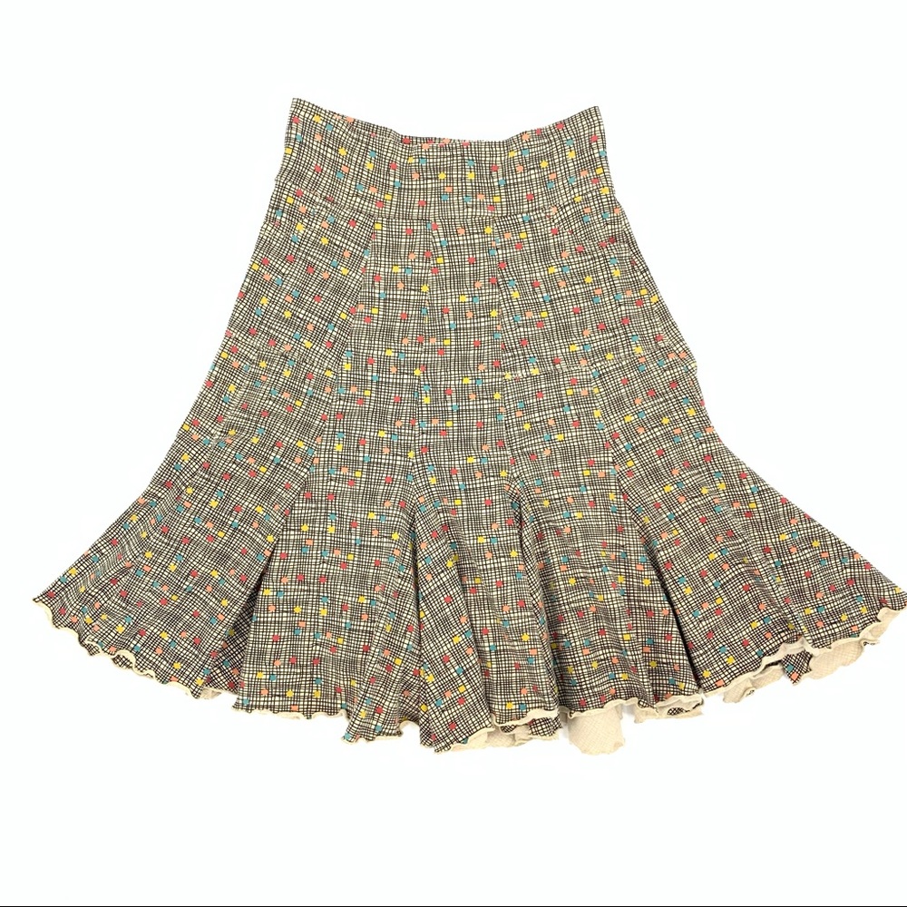 Effie’s Heart Flare Knit Print Skirt w/Pockets